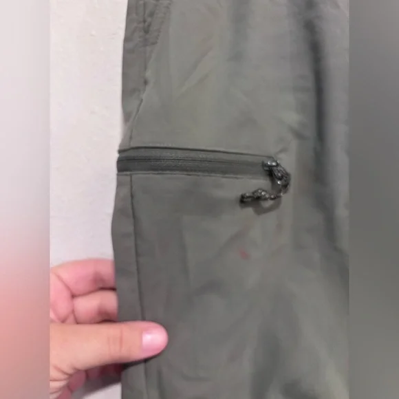 REI Mens Hiking Lightweight Hiking Pants Olive Green Grey Outdoor Durable - Picture 2 of 7